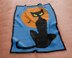 C2C Halloween Black Cat Orange Blanket Corner-to-Corner Crochet Pattern