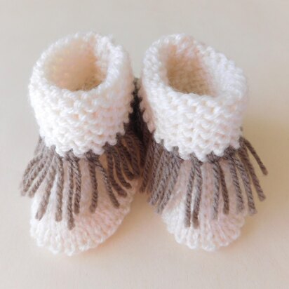 Fringed Moccasin Booties