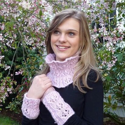 Hanami Cowl Set - knitting pattern