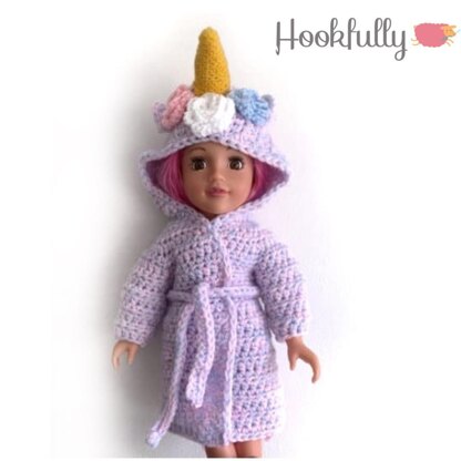 Unicorn dolls dressing gown
