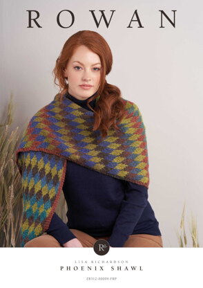 Phoenix Shawl in Rowan Felted Tweed Colour - Downloadable PDF