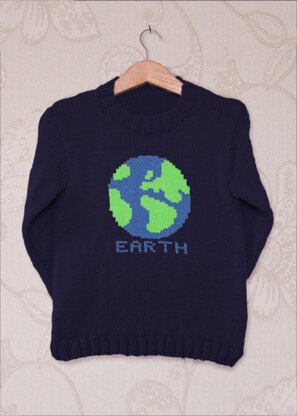 Intarsia - Earth Chart - Childrens Sweater