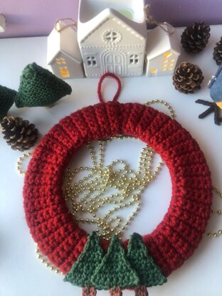 Christmas Crochet Wreath