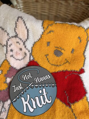 Pooh and Piglet baby blanket