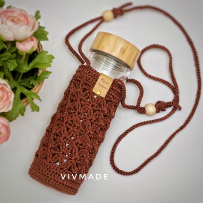 Macrame Water Bottle Bag Rope Drink Holder Eco Friendly -  Canada