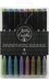 American Crafts Kelly Creates Small Brush Pens 8/Pkg - Metallic Jewel