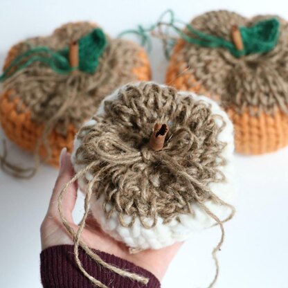 Knit Look Rustic Pumpkin