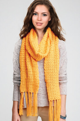 Straight Up Scarf in Caron Simply Soft Brites - Downloadable PDF