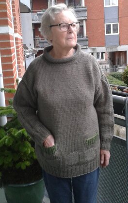 RAVANUSA, chunky woollen sweater