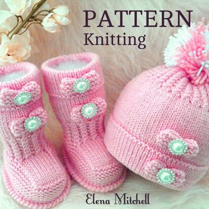 Pattern Knitting Sweet Baby Set Baby Girl