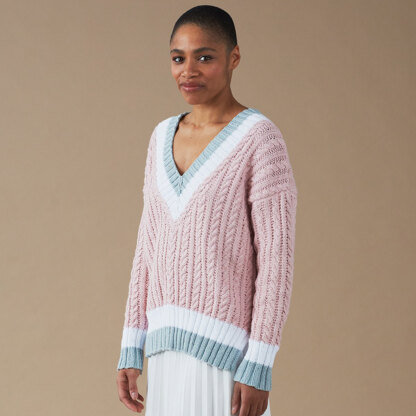 Patsy Jumper - Knitting Pattern For Women in Debbie Bliss Cotton DK