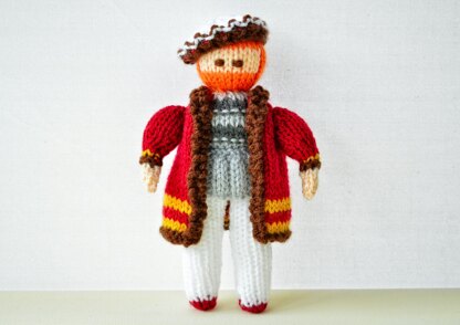 King Henry VIII Doll Knitting Pattern - Toy Knitting Pattern