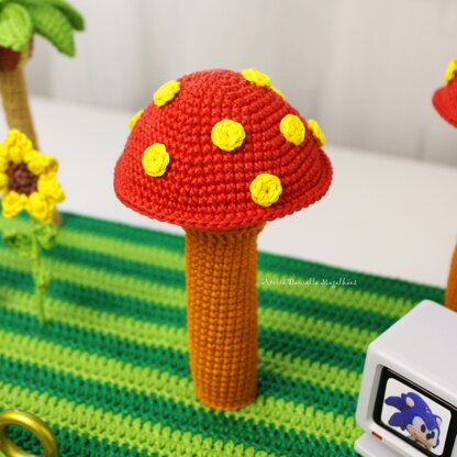 Knuckles Mushroom – Amigurumi Crochet Pattern (PDF)