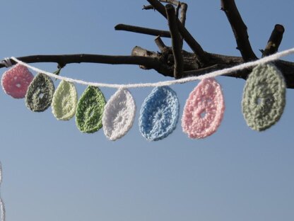 Spring Easter egg garland