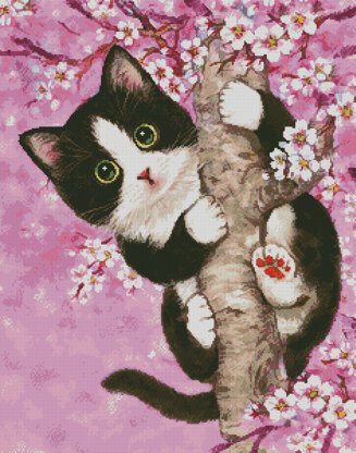 Cherry Blossom Cat - #11976-KH