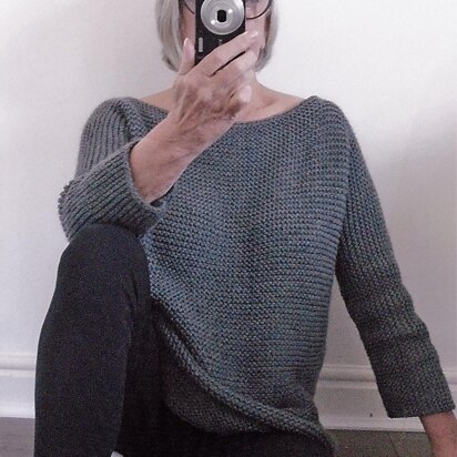 Aran Garter Stitch Tee Sweater