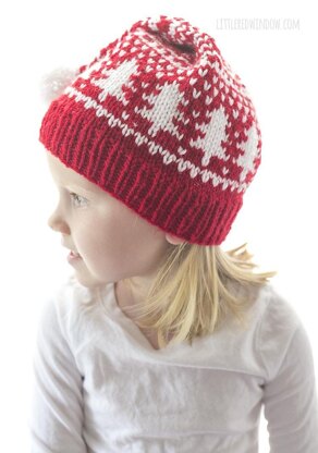 Wintry Fair Isle Stocking Cap