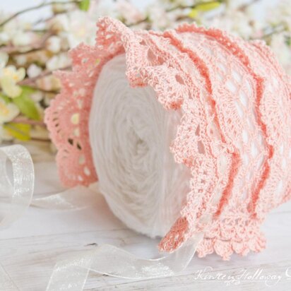 Victoria Rose Lace Baby Bonnet