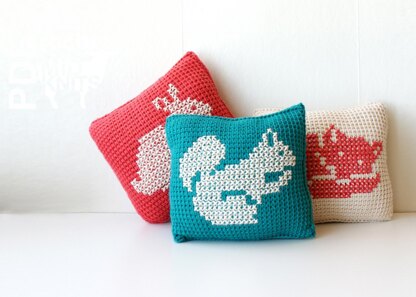 Woodland Animals Throw Pillows (2016008)