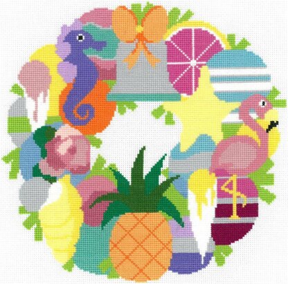 Imaginating Summer Wreath Cross Stitch Kit