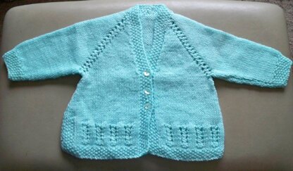 Braided Raglan Cardigan