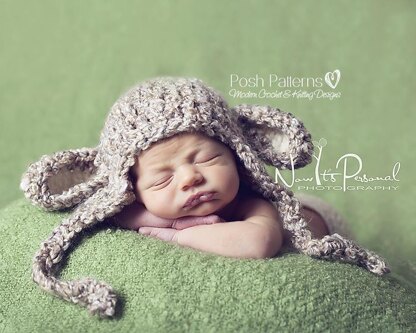 Little Lamb Earflap Hat Crochet Pattern 127