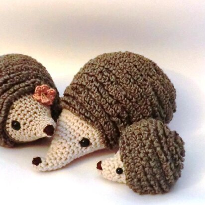 Hedgehog family amigurumi