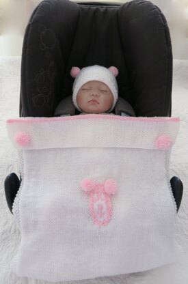 BO Bear Baby Car Seat Blanket & Hat