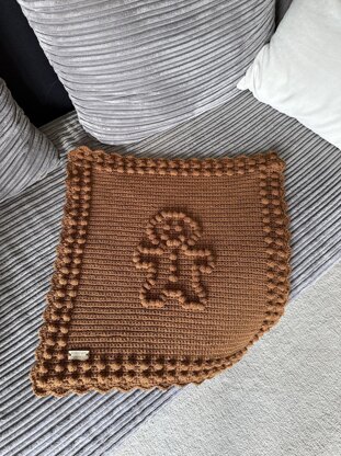 Gingerbread Man Baby Blanket