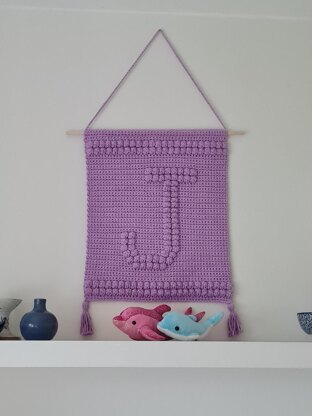 Letter J Wallhanging