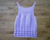 P136 Wavy Edged Pinafore Dress