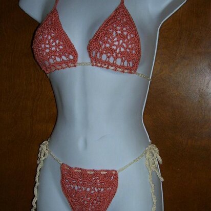 Wicked Good Thong Bikini crochet pattern