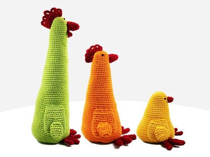 Chickens Trio - Amigurumi