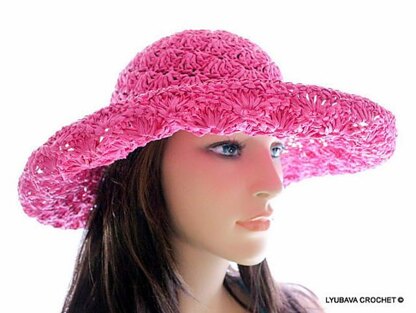 Crochet Shell Stitch Summer Hat