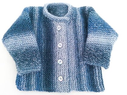 One Piece Garter Stitch Cardigan