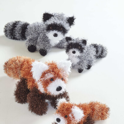 Toys in King Cole Tinsel - 9153 - Leaflet - knitting pattern