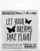 Darkroom Door Small Cling Stamp 2.3"X2.2" - Take Flight