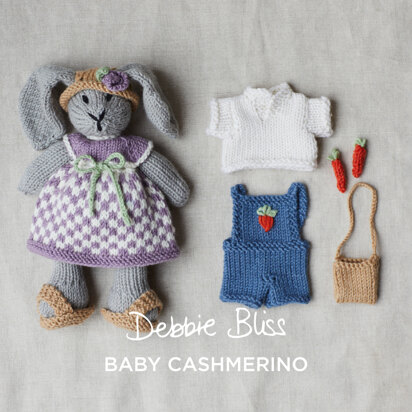 Spring Bunny Rabbit - Toy Knitting Pattern for Kids in Debbie Bliss Baby Cashmerino
