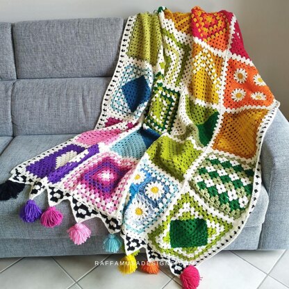 Rainbow Granny Blanket CAL