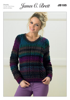 Sweater in James C. Brett Marble Chunky - JB185