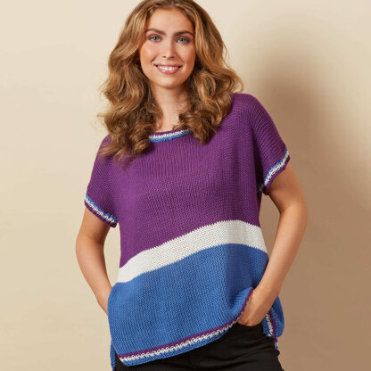 #1326 Jacaranda -  Top Knitting Pattern for Women in Valley Yarns Southwick
