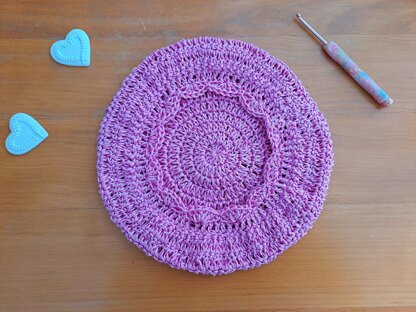 Crochet French Coquette Beret Pattern