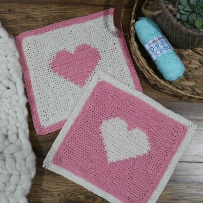 Heart Dishcloth