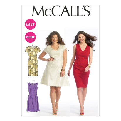 McCall's Misses'/Miss Petite/Women's/Women's Petite Dresses M6920 - Sewing Pattern