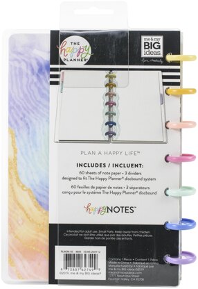 Happy Planner Mini Notebook W/60 Sheets - Soft Modern Geode