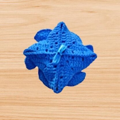 Crochet flower square soap cover pattern