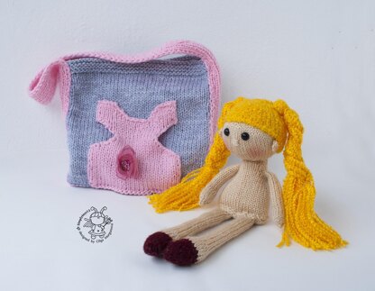 Doll Evie and a handbag