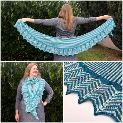 Straight and Arrow Shawl