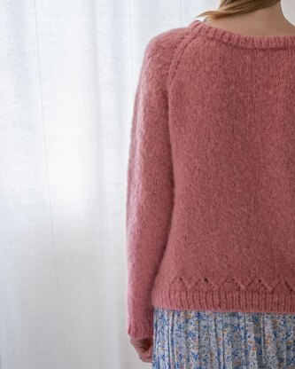 Simple Eyelet Sweater