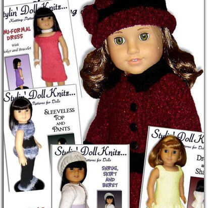 Knitting Patterns for Doll Clothes, Fit American Girl Doll, 18 inch 07